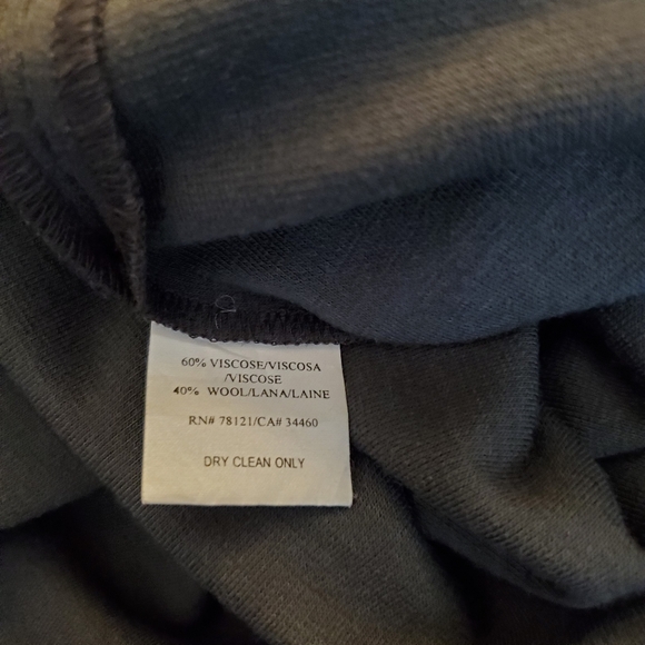 Eileen Fisher Wool Blend Hi-Rise Pants Size L Gray Stretch Pull-on Career - Picture 11 of 13